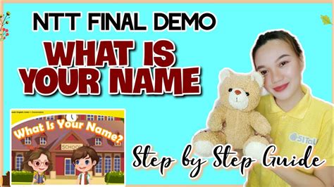 what is your name 51talk pdf|51TALK What is your name NTT Final Demo .